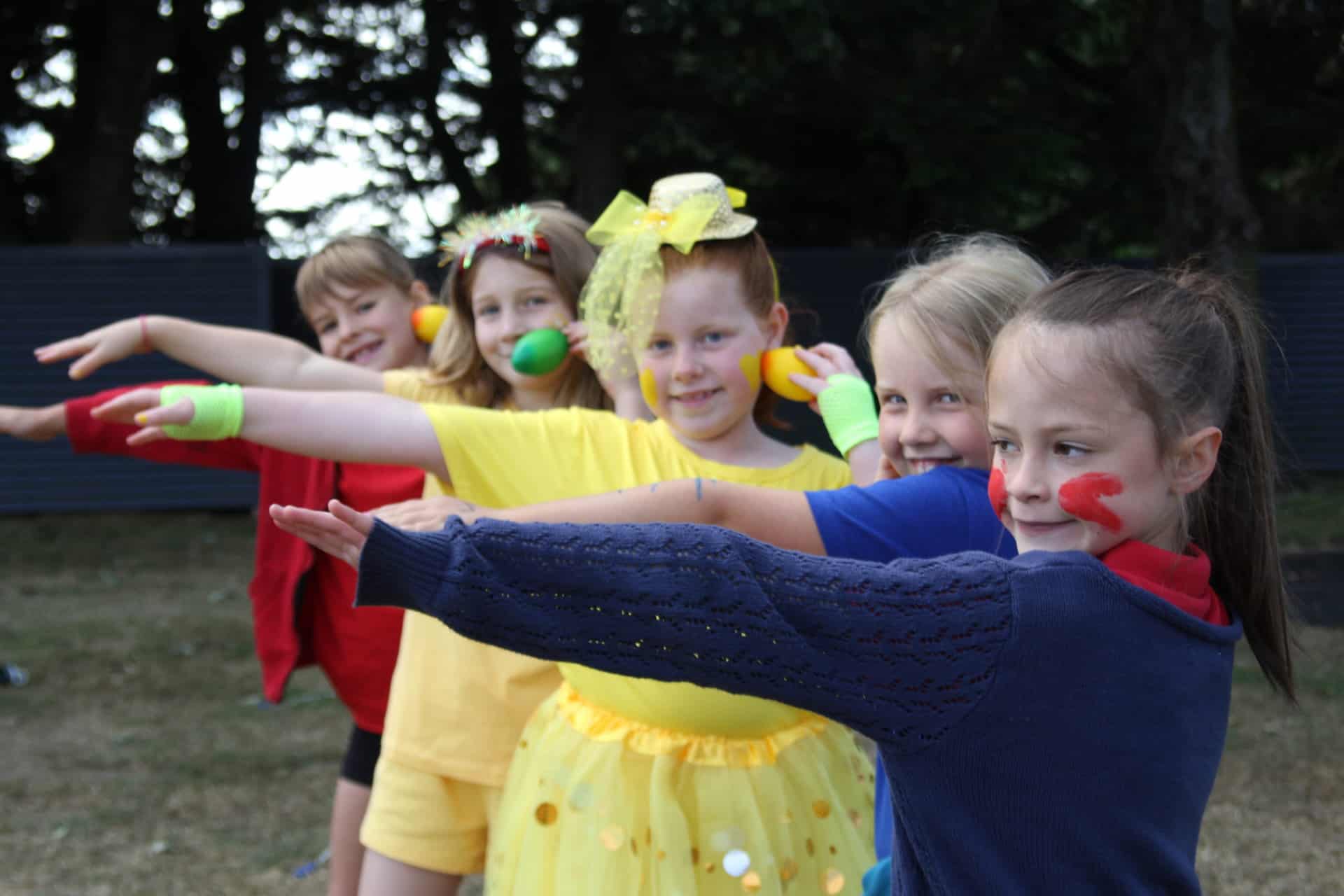 Student Face Paint — Makarewa School in New Zealand